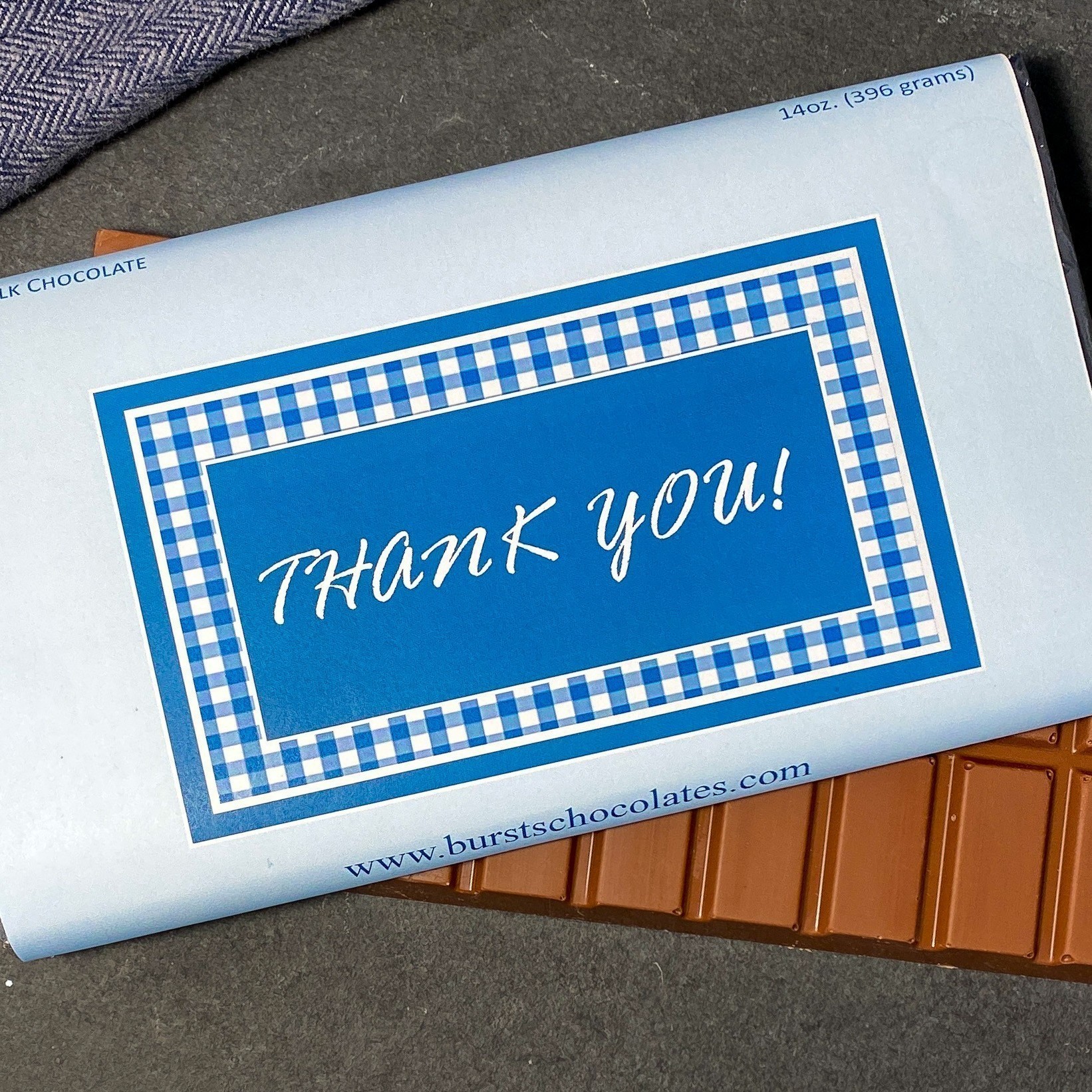 Large "Thank You" Milk Chocolate Bar