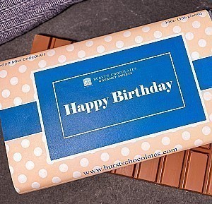 Large "Happy Birthday" Milk Chocolate Bar