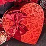 8oz Traditional Red Embossed Heart Box Filled