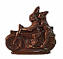 Milk Chocolate Two Bunnies on a Motorcycle